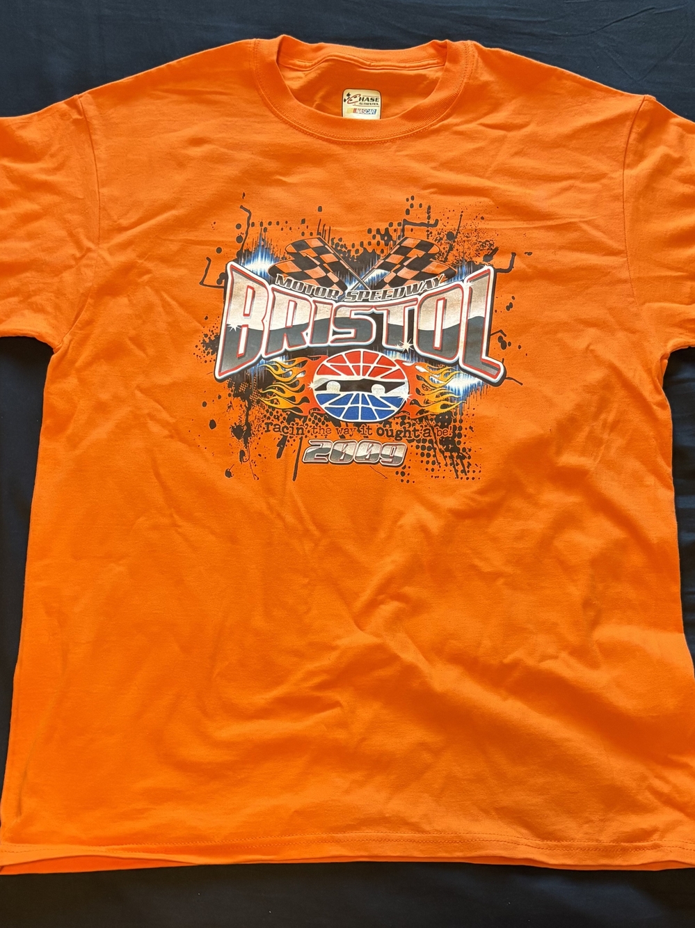 Chase Authentics Orange Bristol Graphic Short Sleeve Tee